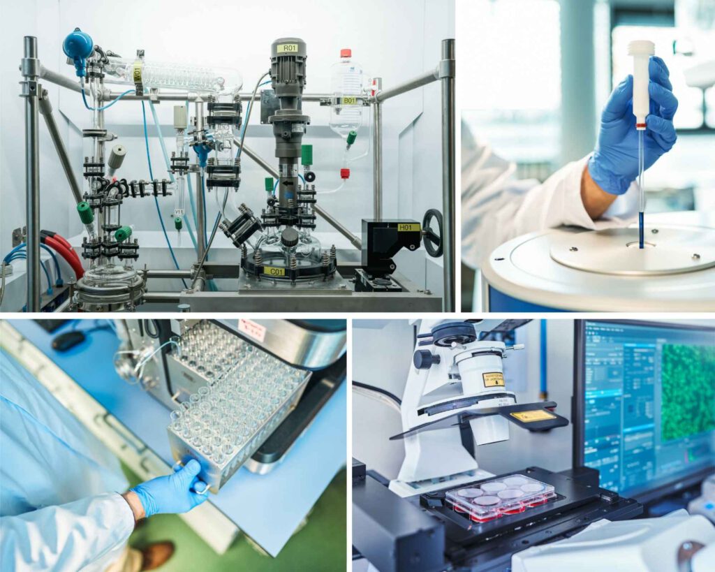 Collage mit Laborsituationen