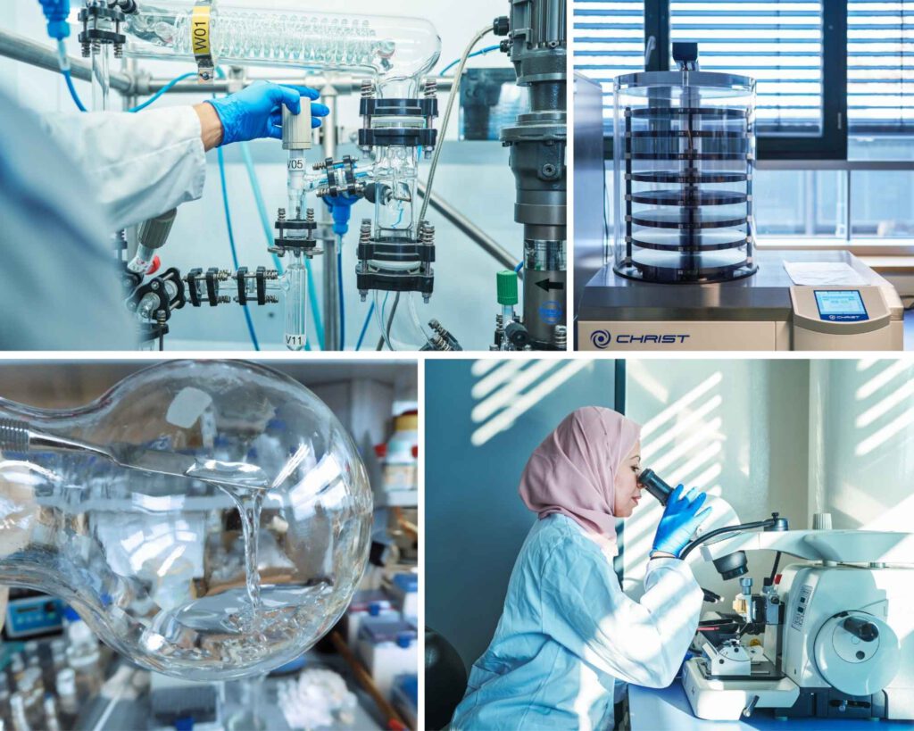 Collage mit Laborsituationen